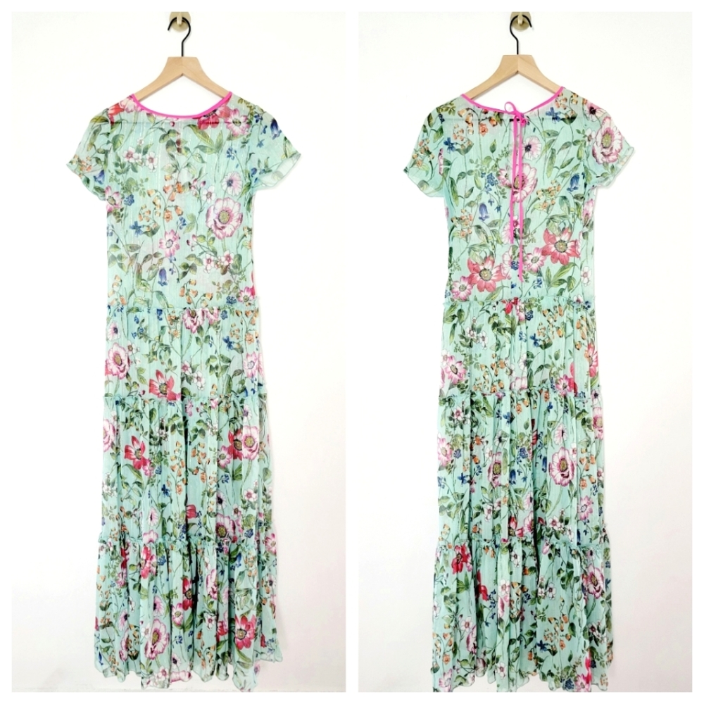 Pierre Cardin Paris Maxi Dress Vintage Floral Dress